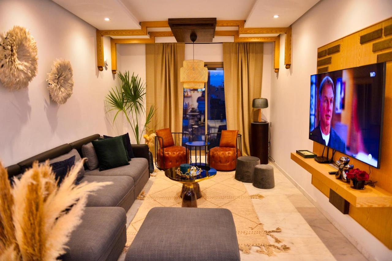 مراكش Appartement De Prestige Climatise A L'Hivernage 400M De La Gare المظهر الخارجي الصورة